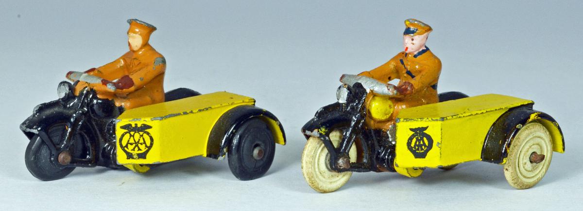 Dinky Toys AA motorcycles both